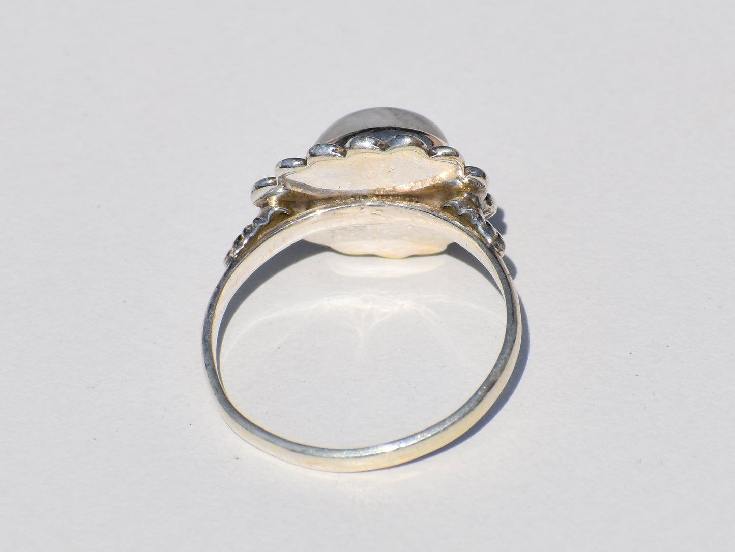 Rainbow Moonstone Ring, Sterling Silver Ring, Handmade Ring, Pear Gemstone, Natural Gemstone, Birthstone Ring, Statement Ring, Ring For Her