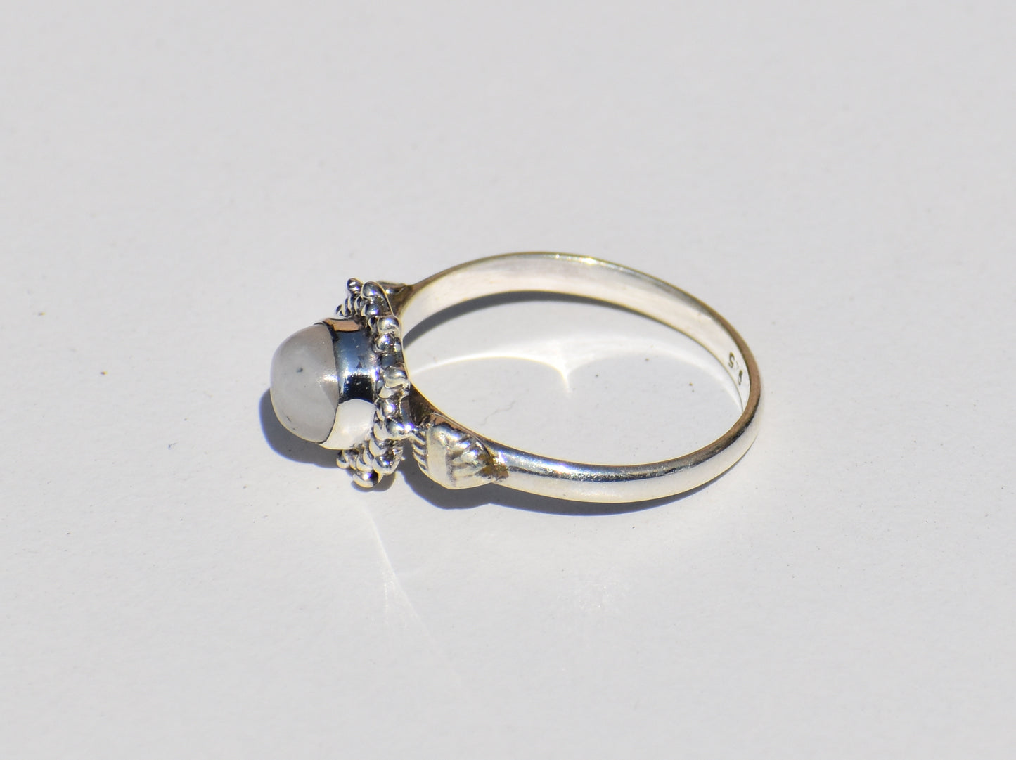 Moonstone Ring, 925 Silver Ring, Handmade Ring, Birthstone Ring, Gemstone Ring, Solitaire Ring, Women Jewelry, Valentine Gift, Gift For her