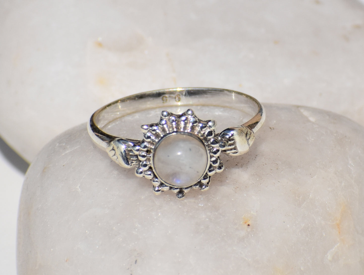 Moonstone Ring, 925 Silver Ring, Handmade Ring, Birthstone Ring, Gemstone Ring, Solitaire Ring, Women Jewelry, Valentine Gift, Gift For her