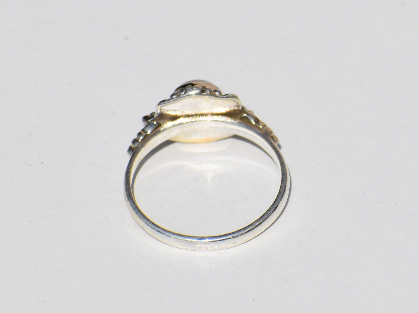 Moonstone Ring, Sterling Silver Ring, Round Gemstone, Statement Ring, Handmade Ring, Anniversary Ring, Precious Ring, Promise Ring, Gift Her