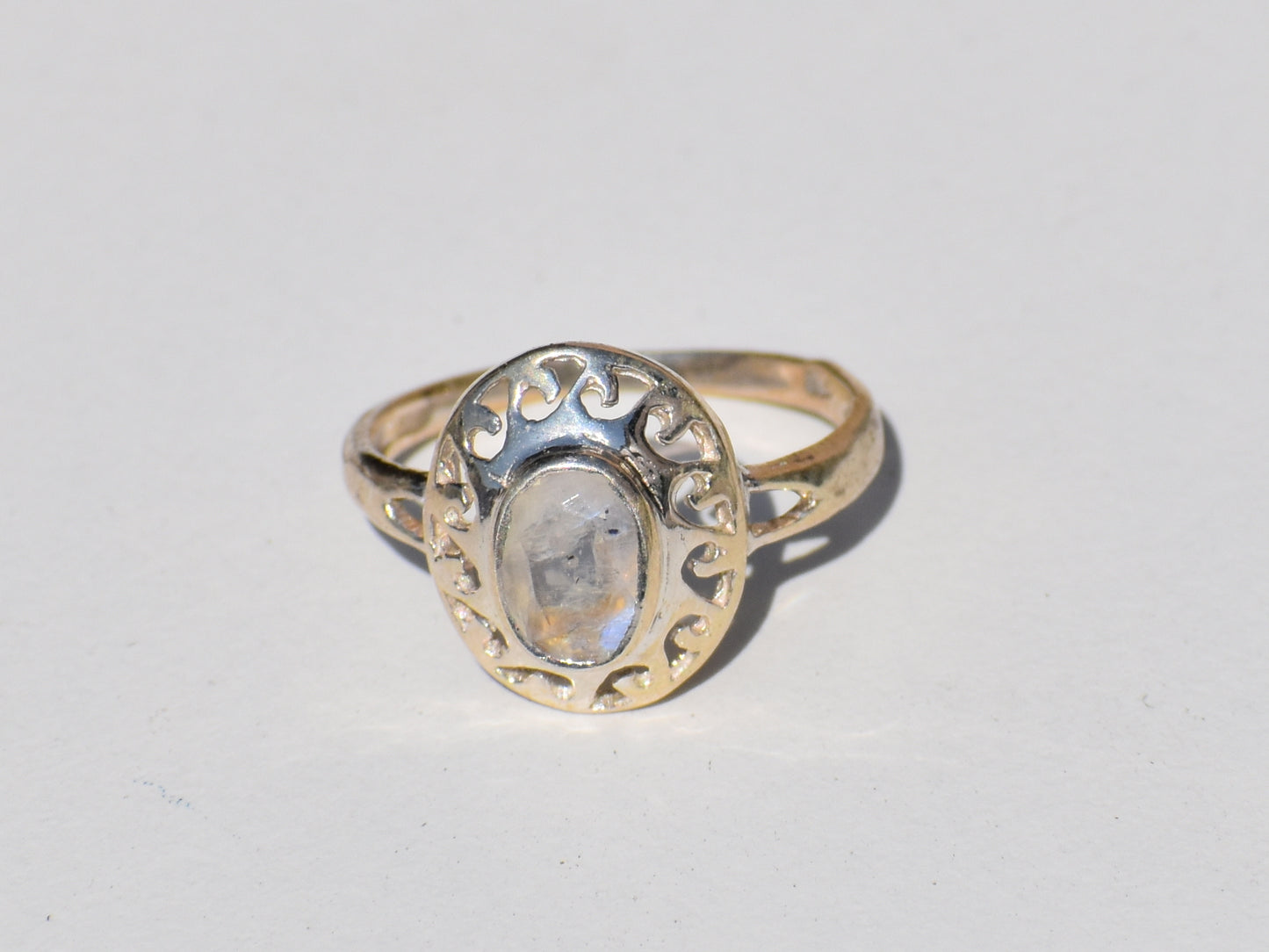 Moonstone Ring, Oval Gemstone, Vintage Ring, 925 Sterling Silver Ring Boho, Handmade Ring, Promise Ring, Charm Ring, Everyday Ring, Gift Her