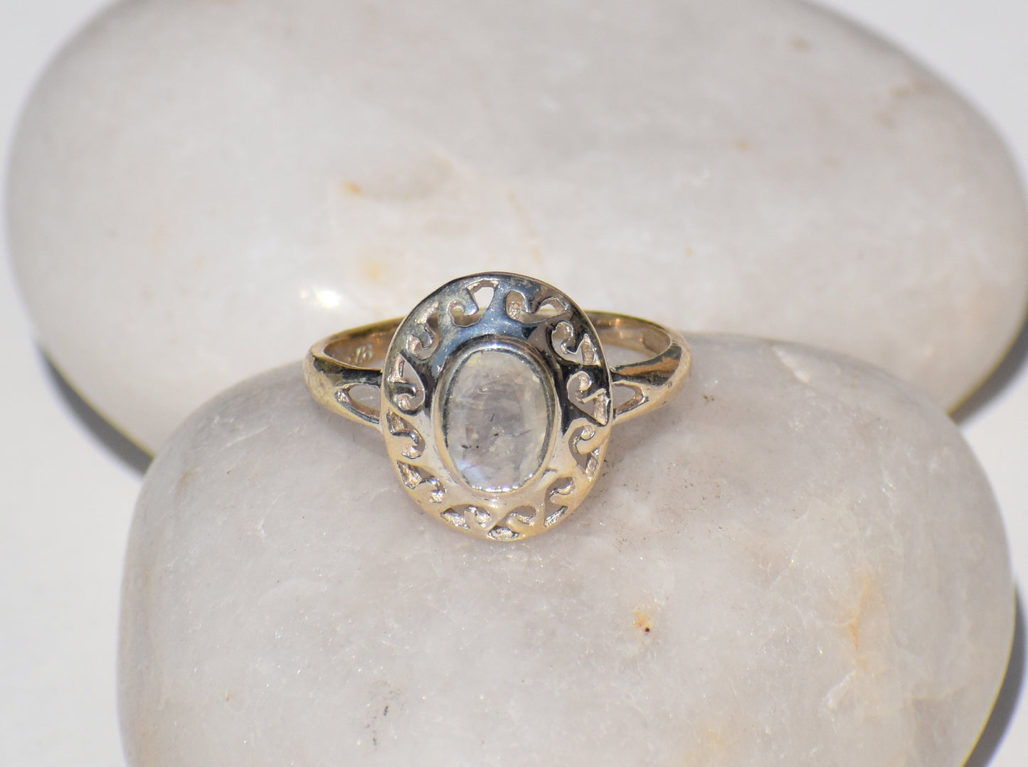 Moonstone Ring, Oval Gemstone, Vintage Ring, 925 Sterling Silver Ring Boho, Handmade Ring, Promise Ring, Charm Ring, Everyday Ring, Gift Her