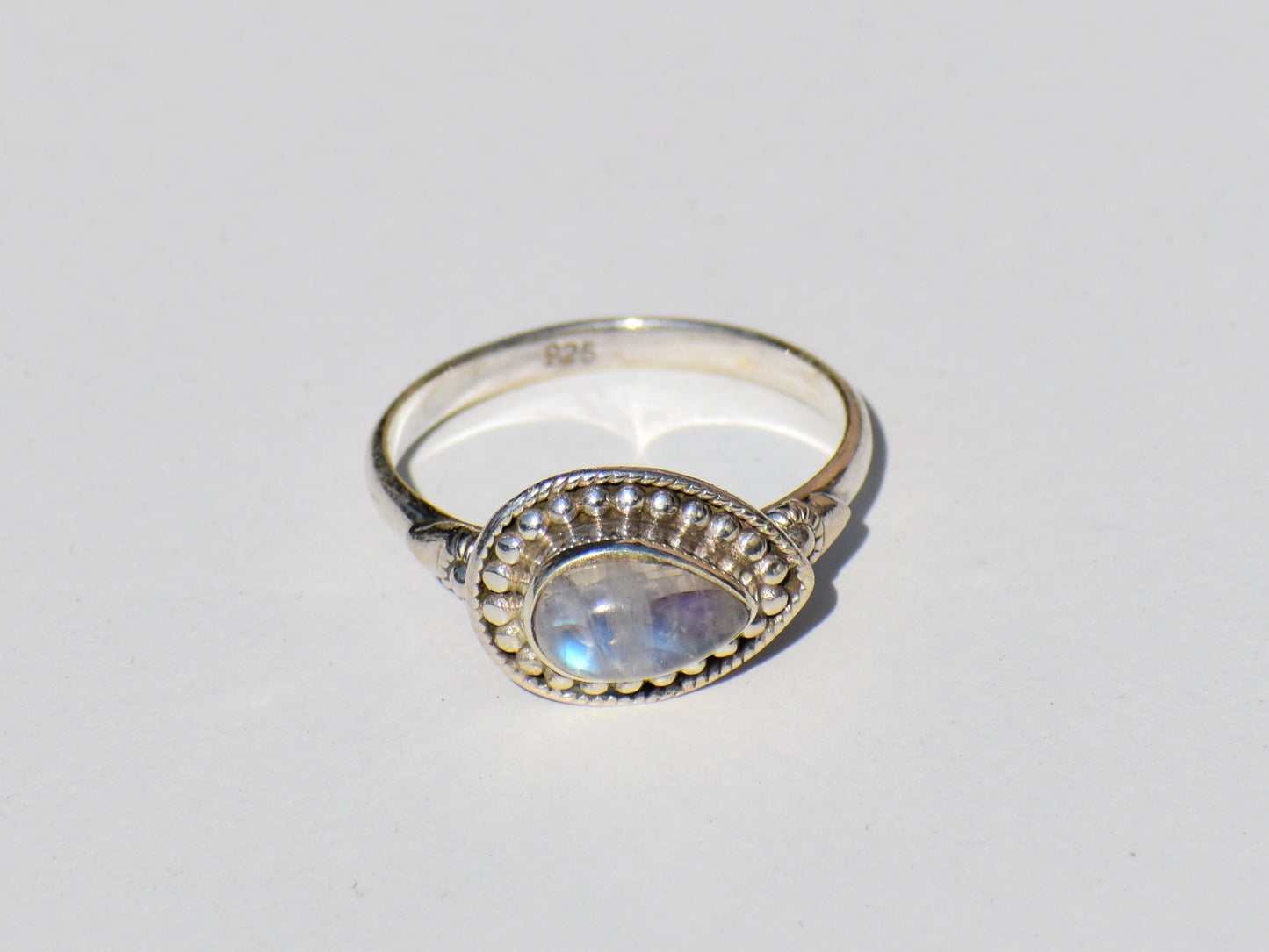 Moonstone Ring, Handmade Ring, Sterling Silver Ring, Gemstone Ring, Birthstone Ring, Statement Ring, Boho Ring, Valentine Gift, Gift For Her