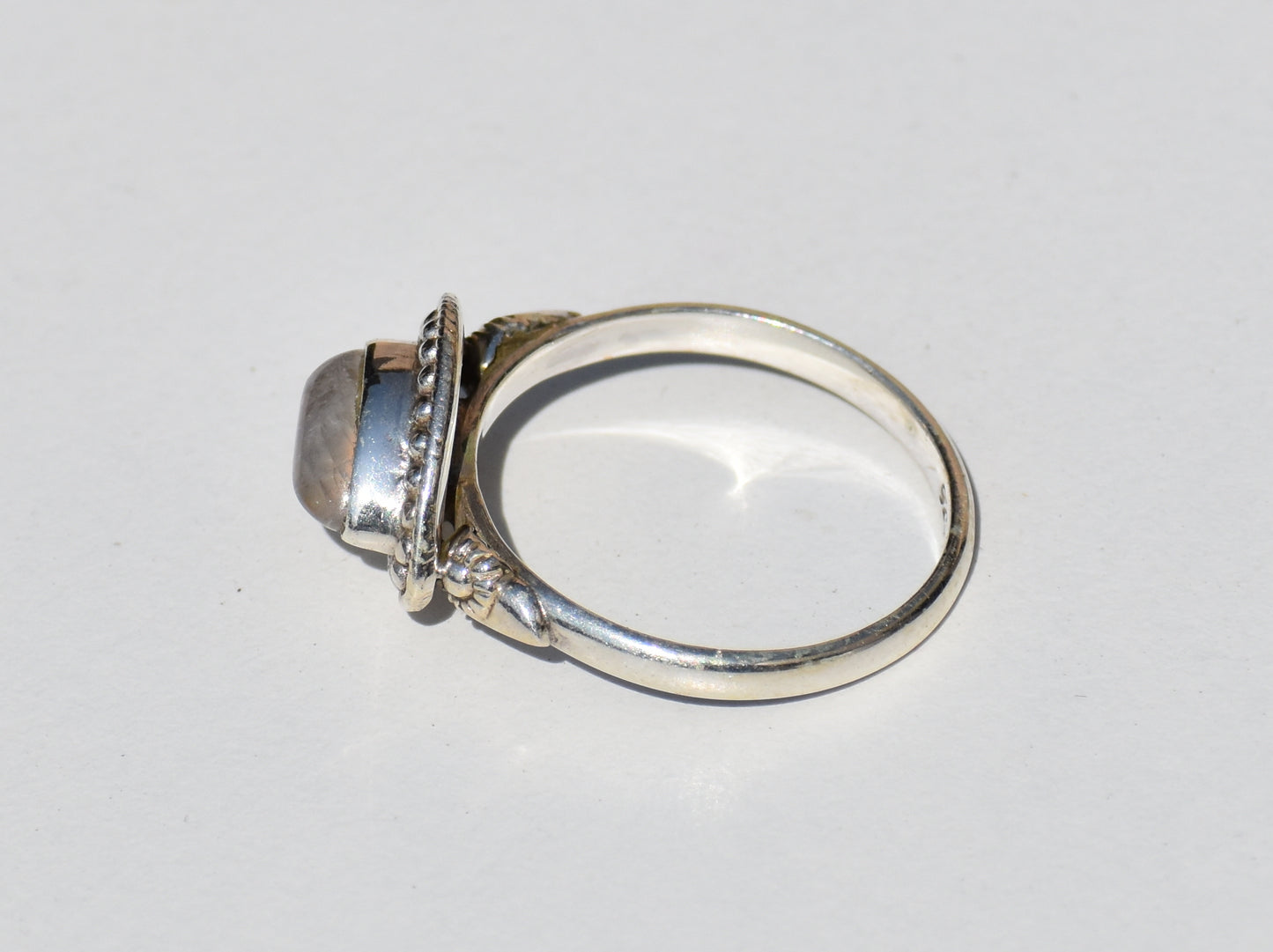 Moonstone Ring, Handmade Ring, Sterling Silver Ring, Gemstone Ring, Birthstone Ring, Statement Ring, Boho Ring, Valentine Gift, Gift For Her