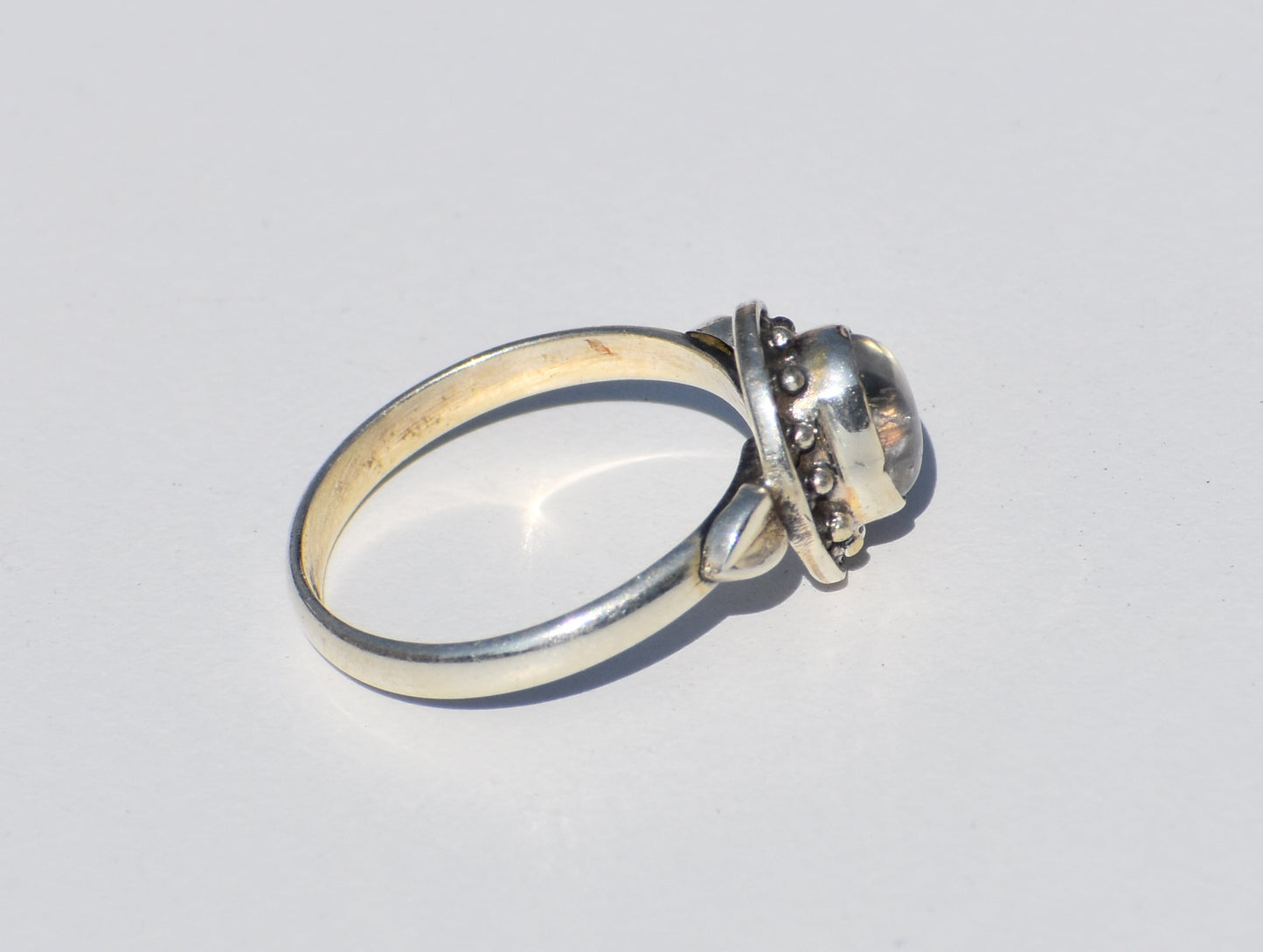 Natural Moonstone, Moon Ring, Sterling Silver Ring, Rainbow Moonstone, Oval Gemstone, Statement Ring, Wedding Ring, Promise Ring, Gift Her
