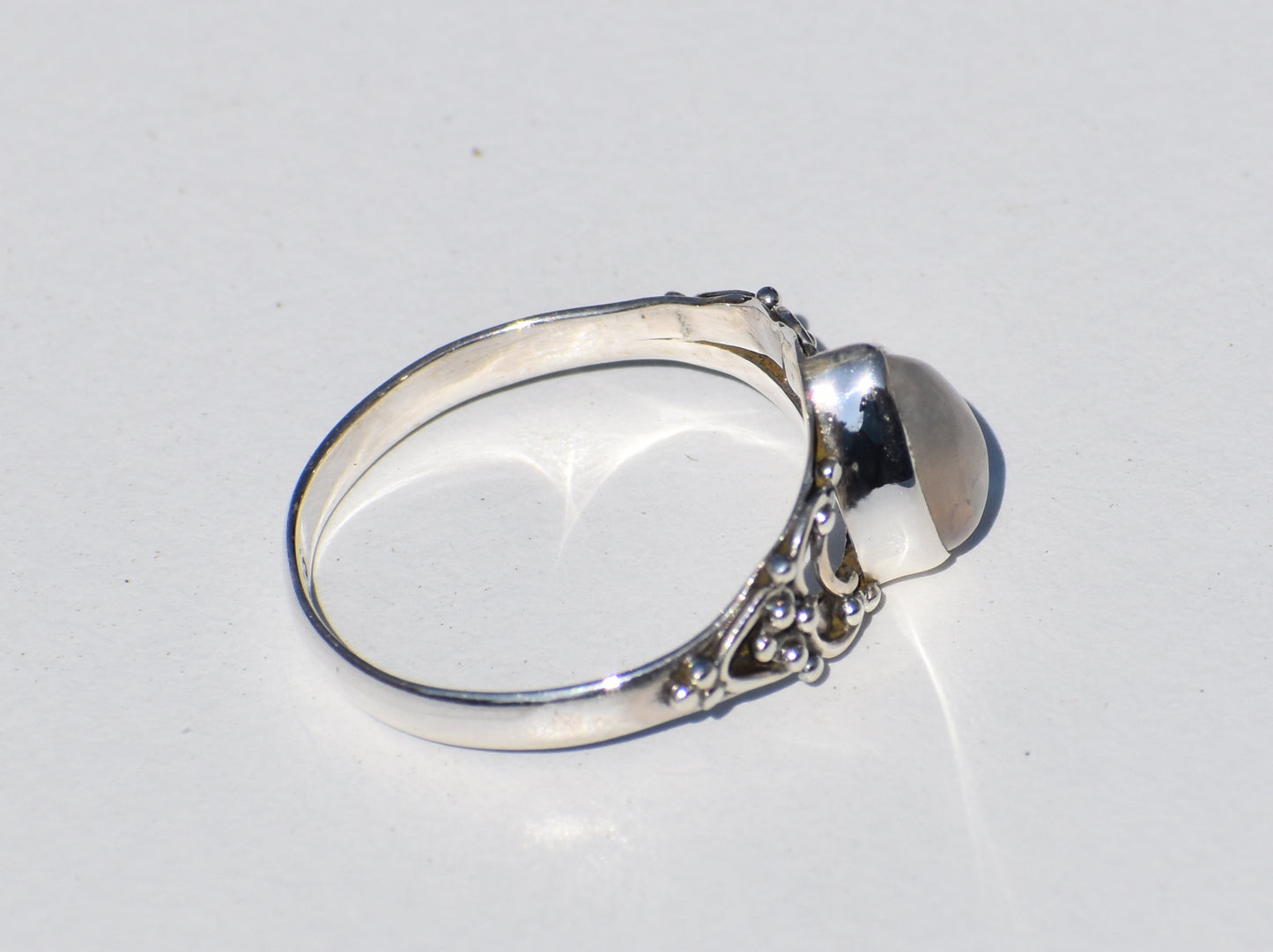 Moonstone Ring, 925 Sterling Silver ring, Pear Moonstone Ring, Bohemian Ring, Silver Ring, Minimalist Style, Gift For Her, Anniversary Gift