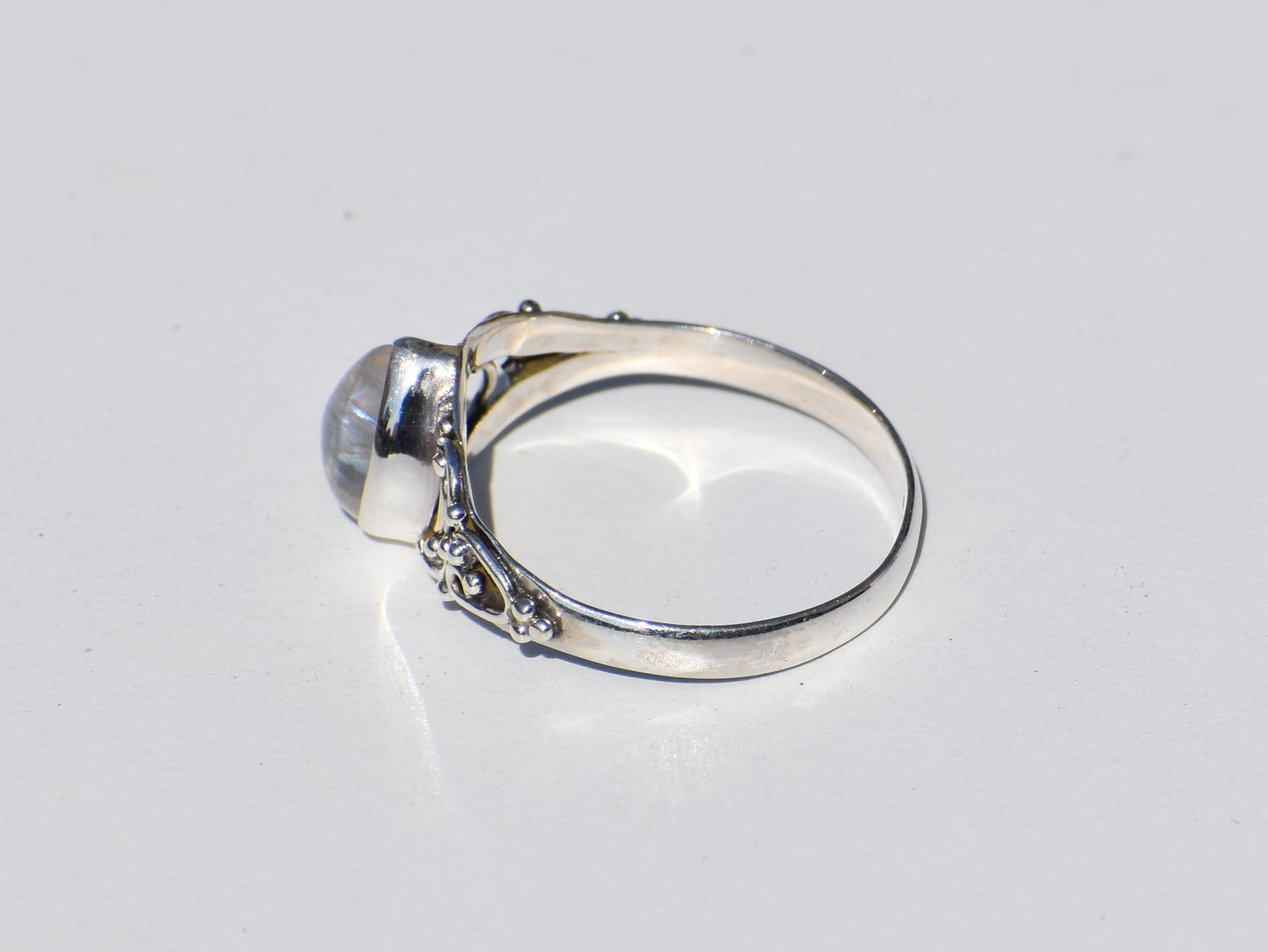 Moonstone Ring, 925 Sterling Silver ring, Pear Moonstone Ring, Bohemian Ring, Silver Ring, Minimalist Style, Gift For Her, Anniversary Gift