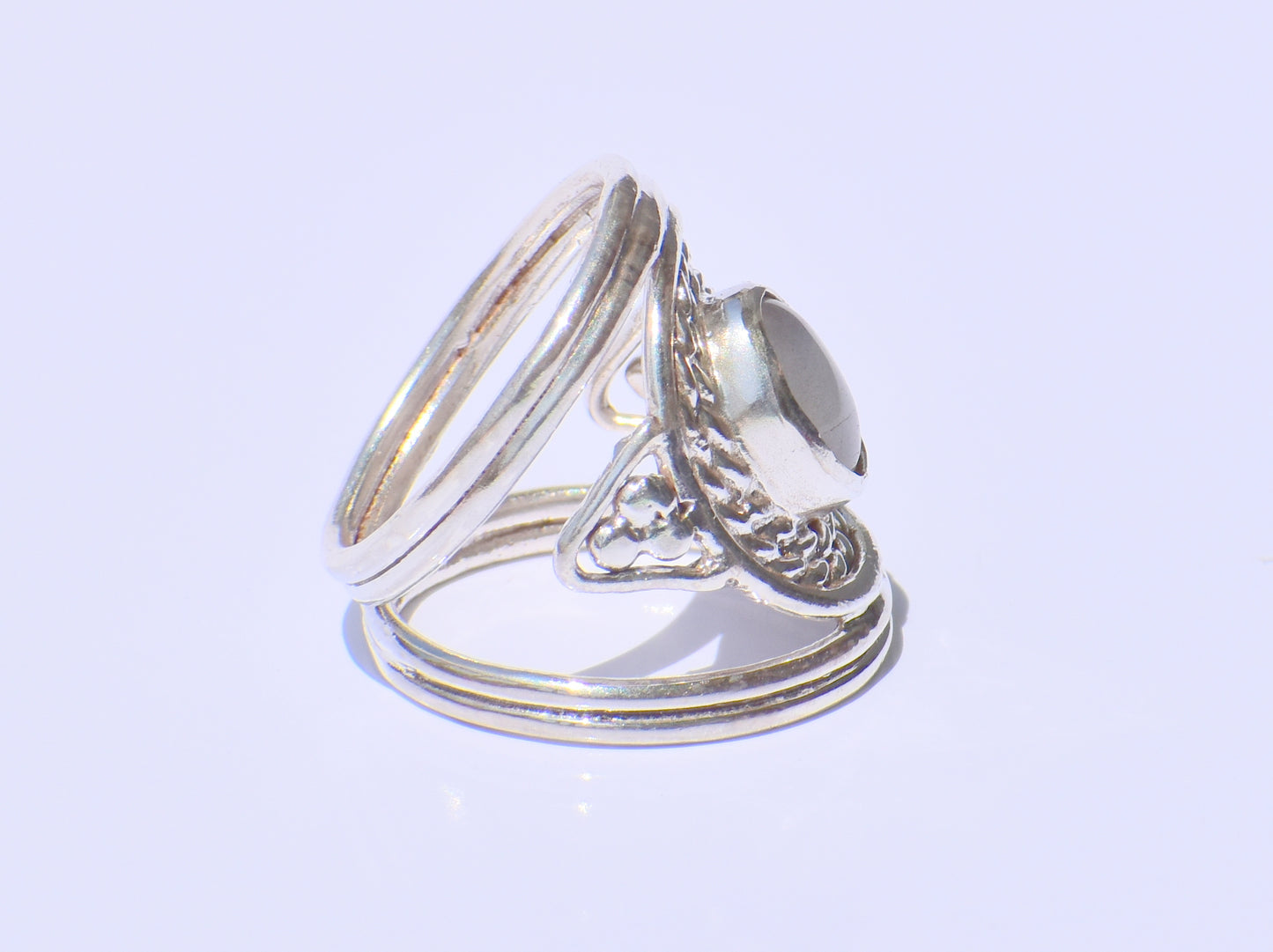 Moonstone Ring, Sterling Silver Ring, Precious Ring, Statement Ring, Handmade Ring, Wedding Ring, Bohemian Ring, Gemstone Ring, Gift For Her