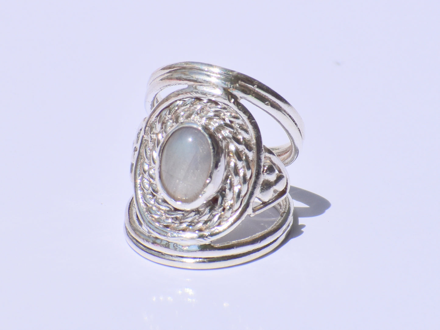 Moonstone Ring, Sterling Silver Ring, Precious Ring, Statement Ring, Handmade Ring, Wedding Ring, Bohemian Ring, Gemstone Ring, Gift For Her