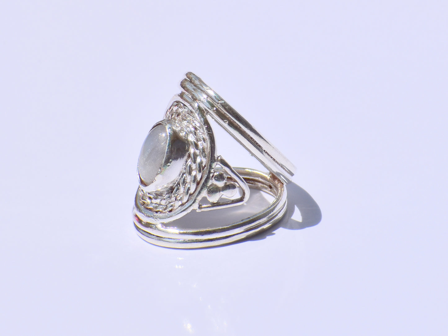 Moonstone Ring, Sterling Silver Ring, Precious Ring, Statement Ring, Handmade Ring, Wedding Ring, Bohemian Ring, Gemstone Ring, Gift For Her