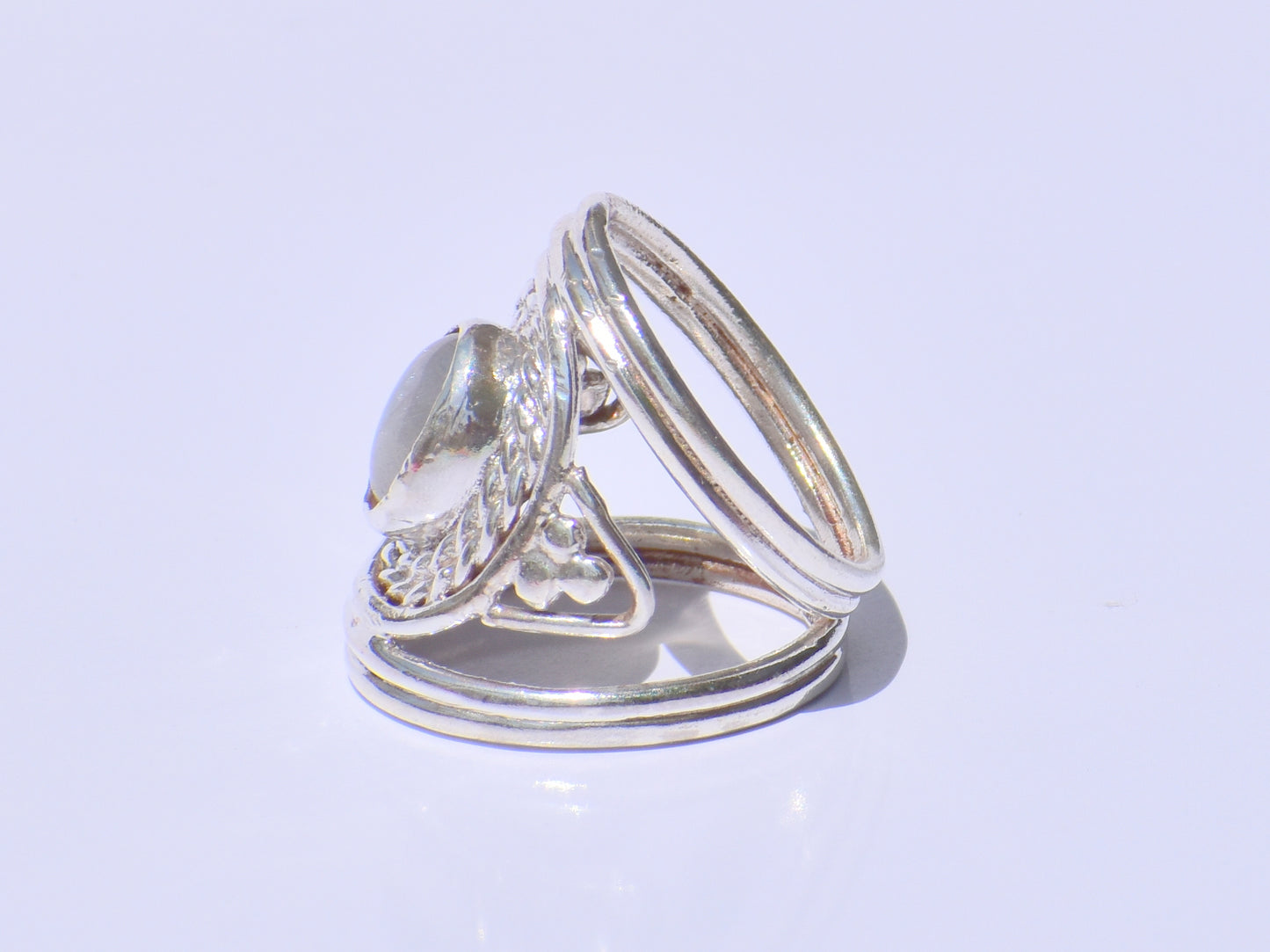 Moonstone Ring, Sterling Silver Ring, Precious Ring, Statement Ring, Handmade Ring, Wedding Ring, Bohemian Ring, Gemstone Ring, Gift For Her