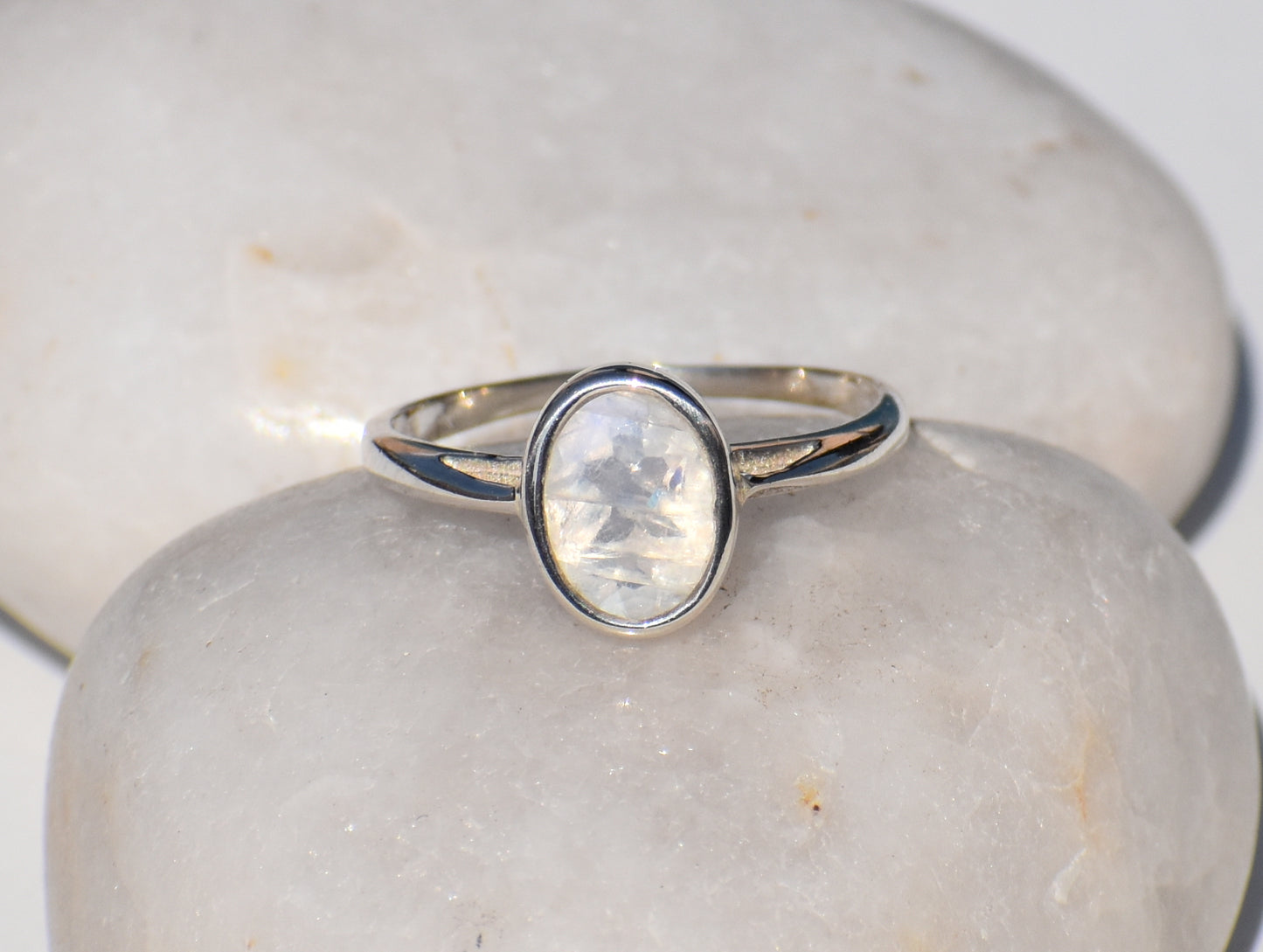 Moonstone Ring, 925 Silver Ring, Silver Charm Ring, Woman Ring Silver, Handmade Ring, Statement Ring, Boho Ring, Bohemian Ring, Gift For Her