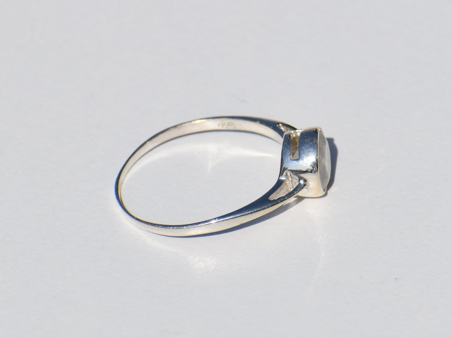 Moonstone Ring, Sterling Silver Ring, Round Gemstone, Birthstone Ring, Statement Ring, Promise Ring, Charm Ring, Bohemian Ring, Gift For Her