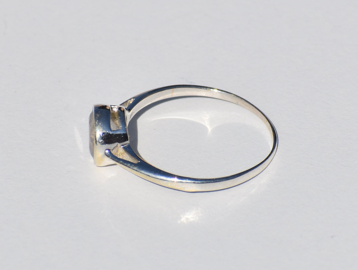 Moonstone Ring, Sterling Silver Ring, Round Gemstone, Birthstone Ring, Statement Ring, Promise Ring, Charm Ring, Bohemian Ring, Gift For Her