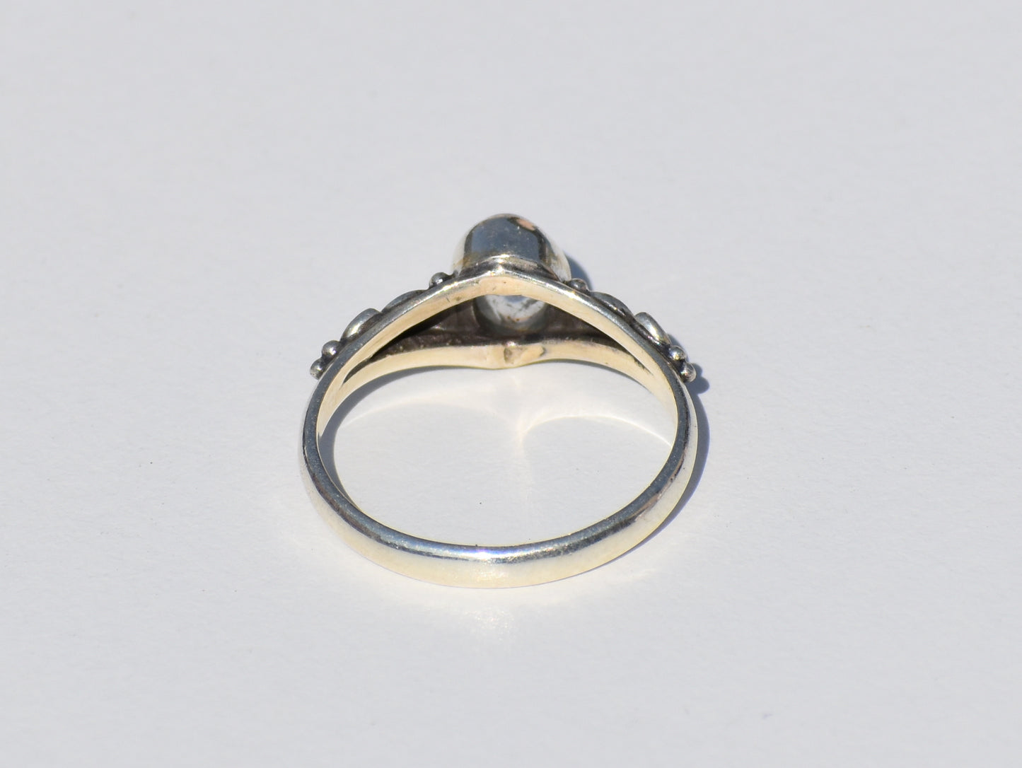 Moonstone Ring, Sterling Silver Ring, Wanderlust Ring, Blue Fire Moonstone Ring, Boho Ring, Stacking Ring, White Gemstone Ring, Gift For Her