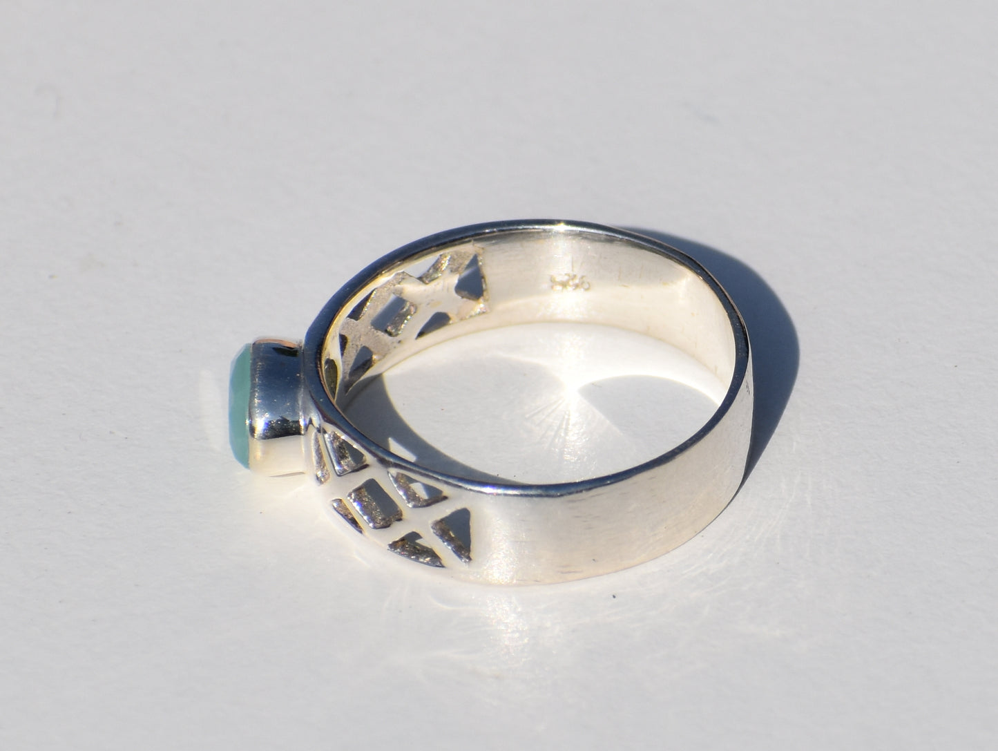 Chalcedony Ring, Sterling Silver Ring, Handmade Ring, Gemstone Ring, Statement Ring, Promise Ring, Precious Ring, Anniversary Gift For Her