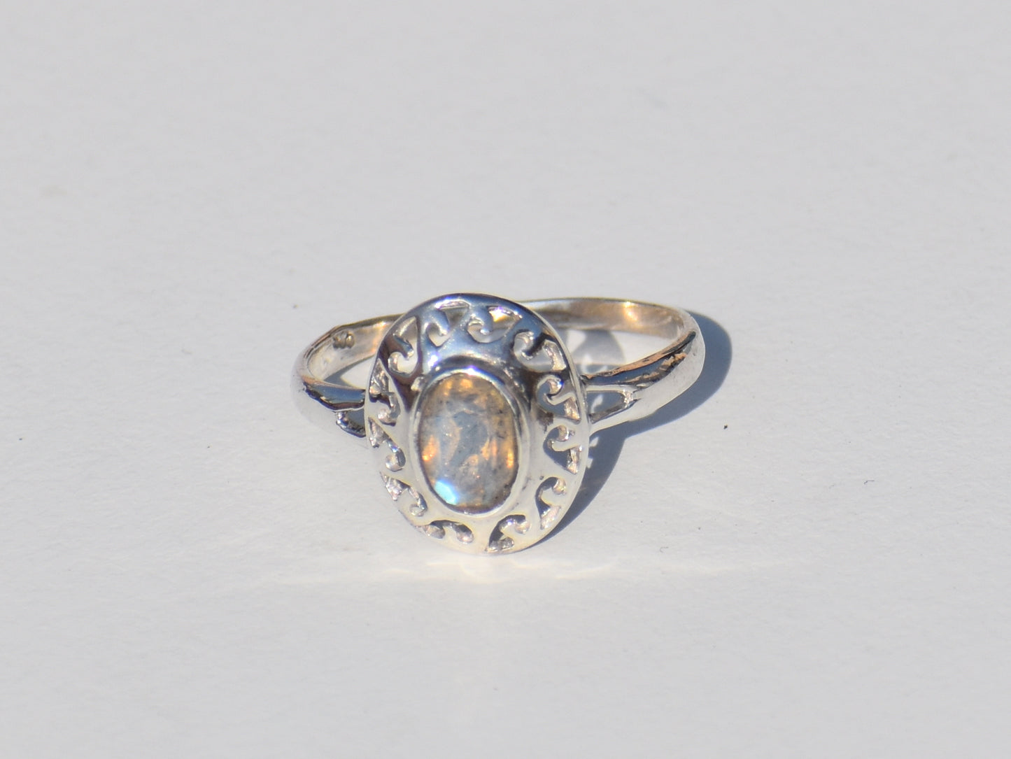 Labradorite Ring, Sterling Silver Ring, Oval Gemstone, Birthstone Ring, Statement Ring, Precious Ring, Handmade Ring, Valentine Gift, Gift Her