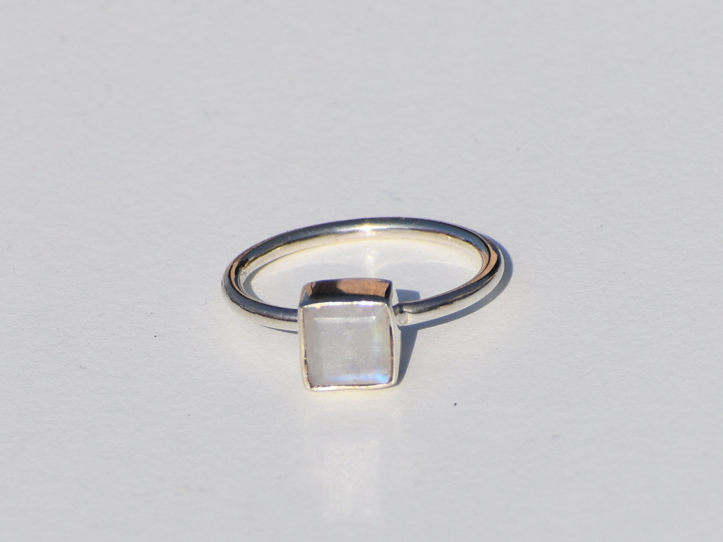 Rainbow Moonstone Ring, Natural Moonstone, Birthstone Ring, Blue Fire Moonstone, Bohemian Ring, Wedding Ring, Statement Ring, Gift For Her