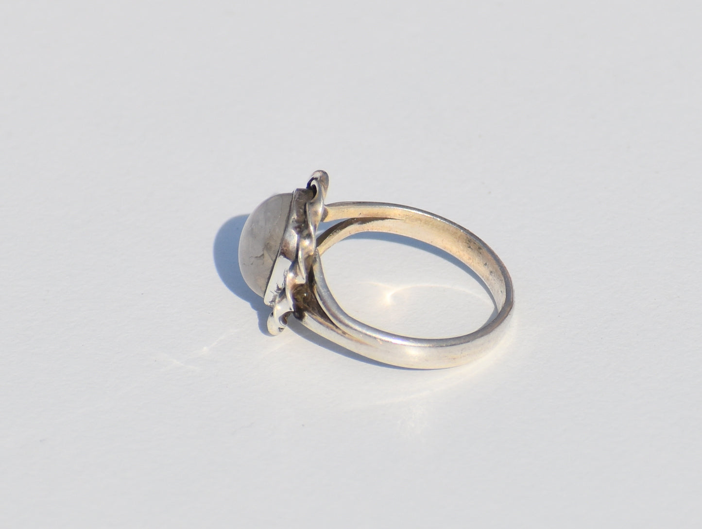 Moonstone Ring, Sterling Silver Ring, Natural Moonstone, Oval Gemstone, Solitaire Ring, Promise Ring, Stacking Ring, Everyday Ring, Gift Her