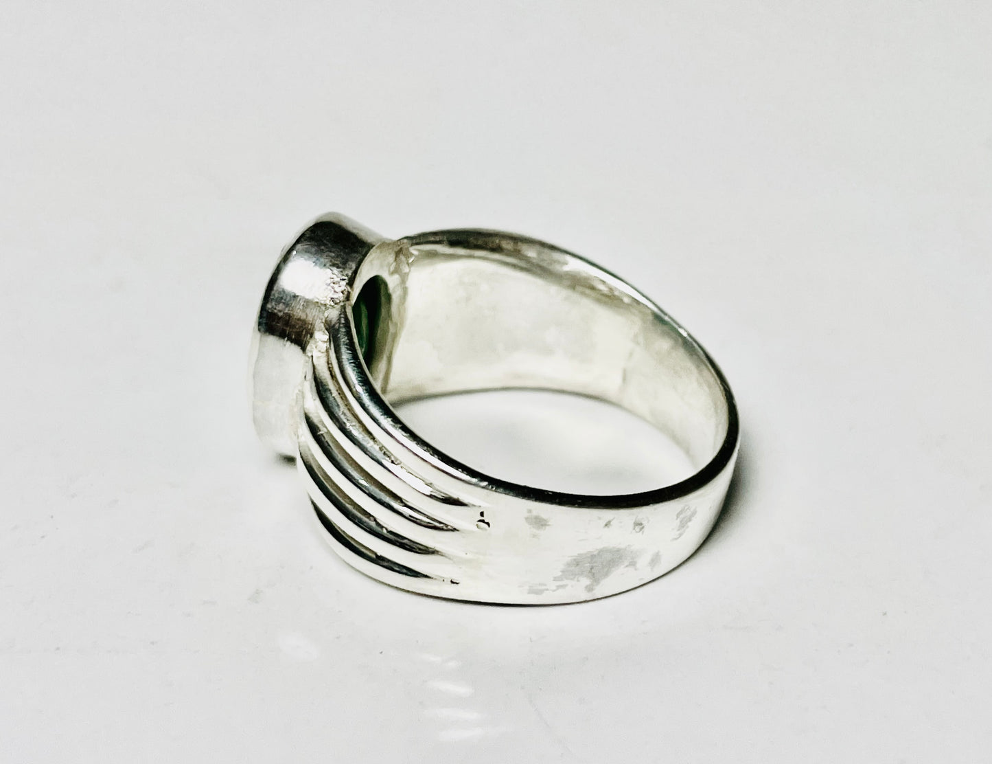 Emerald Ring, May Birthstone Ring, Solitaire Stone Ring, Sterling Silver Ring, Natural Gemstone Ring, 925 Silver Emerald Ring, Oval Emerald