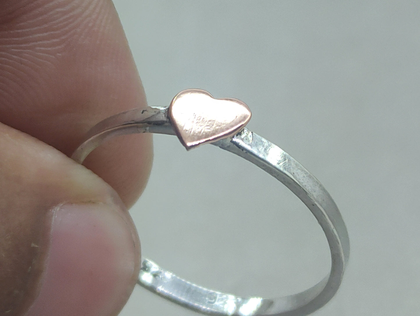 Heart Ring, Midi Ring, Thin Band Ring, Handmade Ring, Sterling Silver Ring, Statement Ring, Stacking Ring, Fidget Ring, Chunky Ring For Her