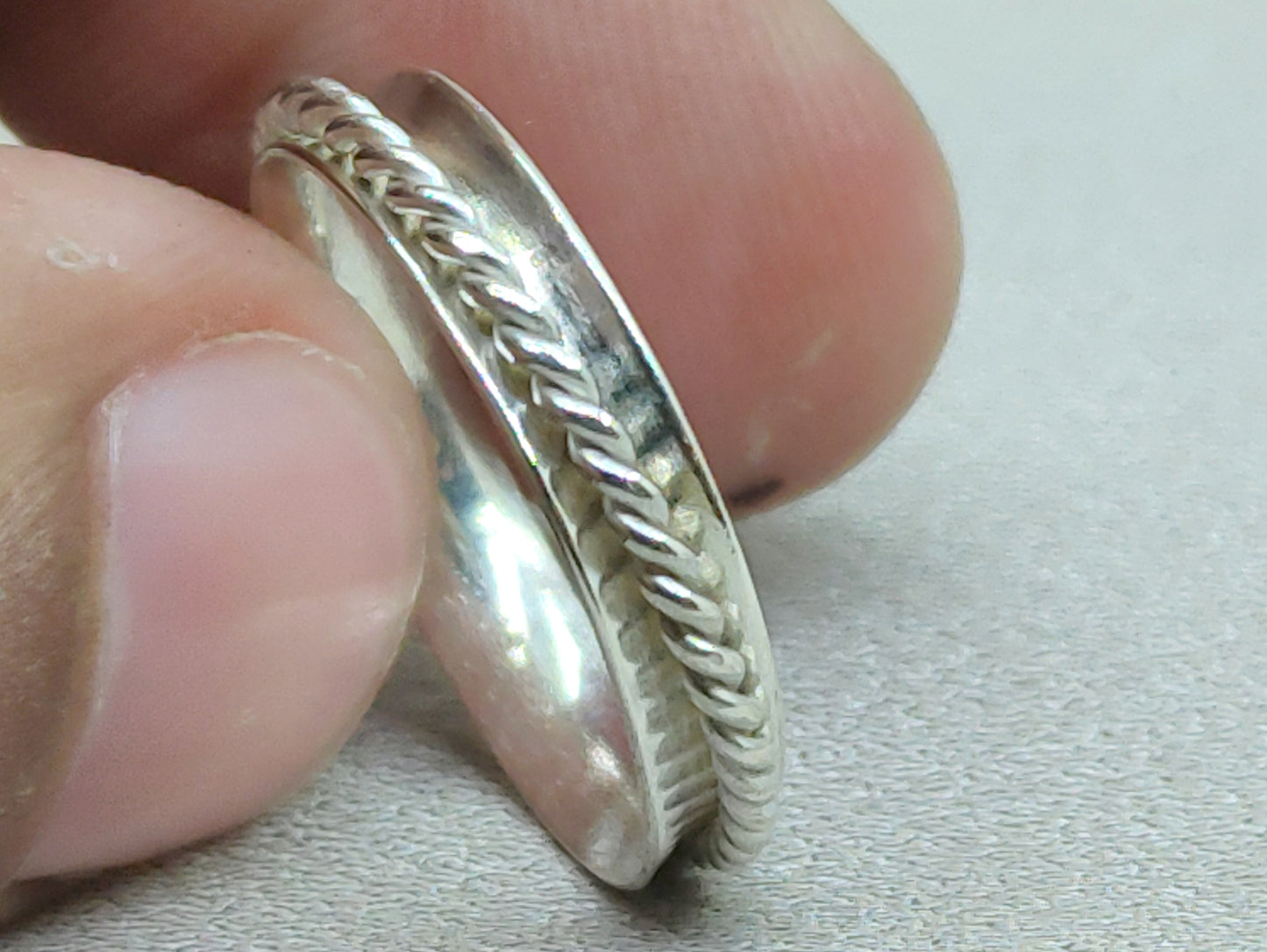 Spinner Ring, 925 Silver Ring, Anxiety Ring, Fidget Ring, Spinner Ring, Meditation Ring, Women Ring, Worry Ring, Thumb Ring, Gift For Her