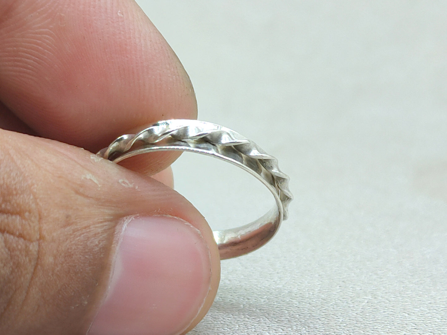 Spinner Ring, 925 Sterling Silver Ring, Band Ring, Thin Band Ring, Curly Spinner Ring, Handmade Ring, Anniversary Gift, Boho Ring, Gift Ring