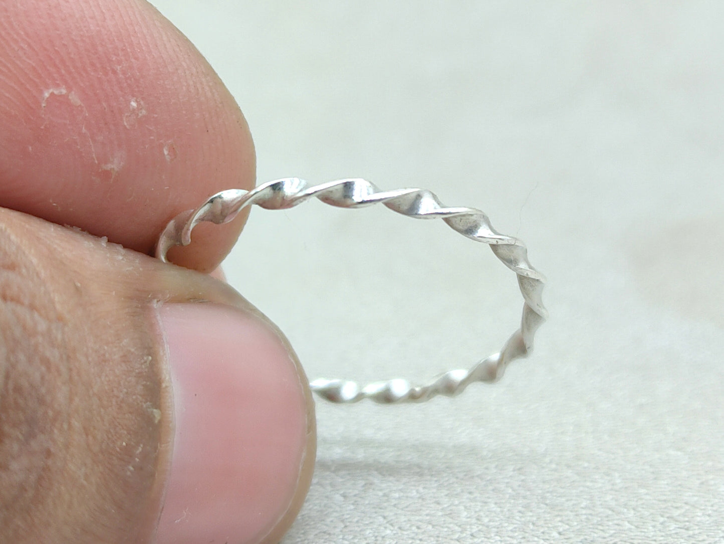 Stacking Ring, Midi Ring, 925 Sterling Silver Ring, Anniversary Gift, Curly Ring, Spiral Ring, Band Ring, Dainty Ring, Minimalist Ring, Ring