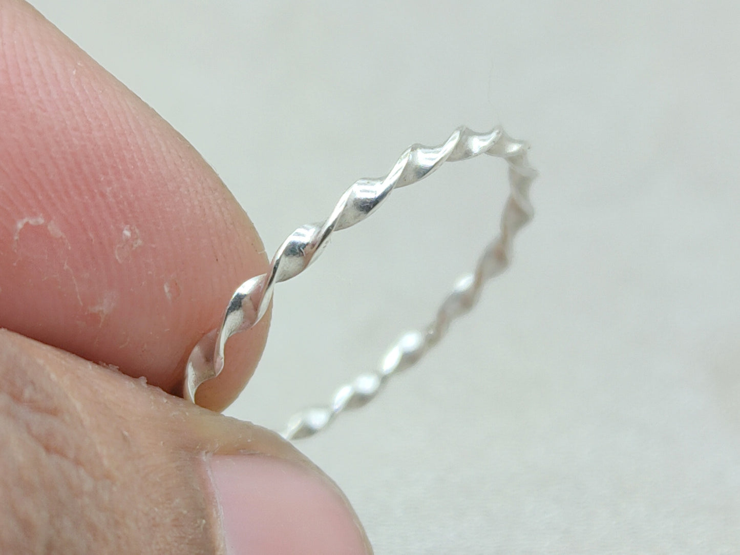 Stacking Ring, Midi Ring, 925 Sterling Silver Ring, Anniversary Gift, Curly Ring, Spiral Ring, Band Ring, Dainty Ring, Minimalist Ring, Ring