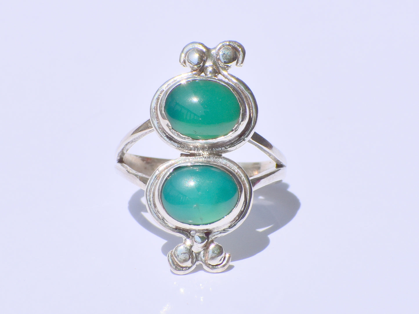 Onyx Ring, Green Onyx Ring, Double Green Stone Ring, Handmade Ring, 925 Sterling Silver Ring, Oval Onyx Ring, Zodiac Ring, Solitaire Ring