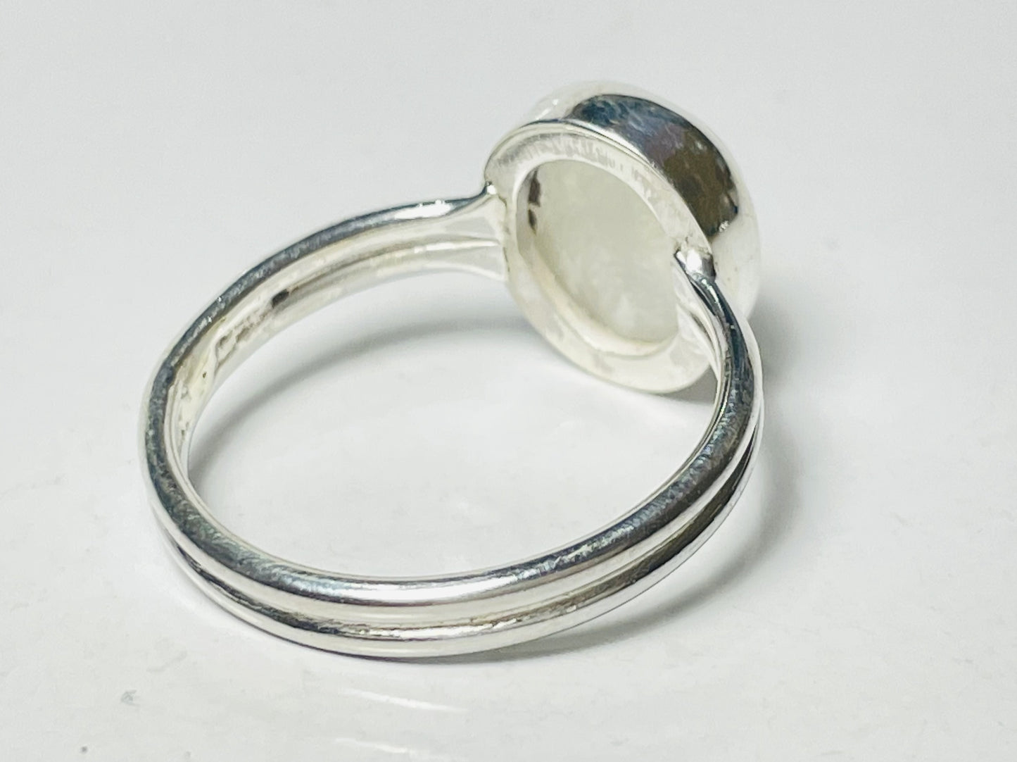 Moonstone Ring, 925 Silver Ring, Rainbow Moonstone Ring, June Birthstone, Blue Flame Moonstone Ring, Oval Moonstone Ring, Statement Jewelry