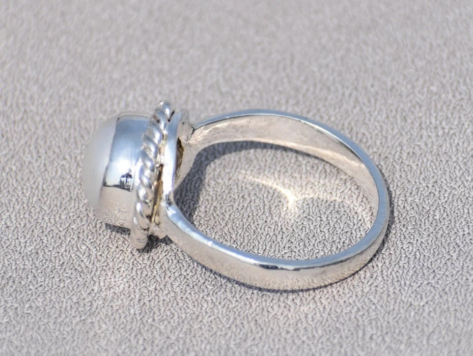 Natural Pearl Ring, Freshwater Pearl, Baroque Pearl Ring, Beach Ring, Sterling Silver Ring, Statement Ring, Personalized Gifts, Ring For Her