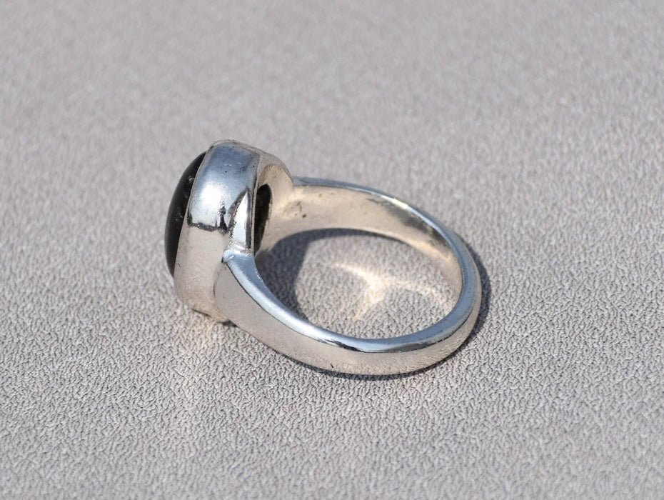 Oval Labradorite Ring, Natural Labradorite Ring, Blue Fire Labradorite Ring, 925 Sterling Silver Ring, Statement Ring, Handmade Ring For Her