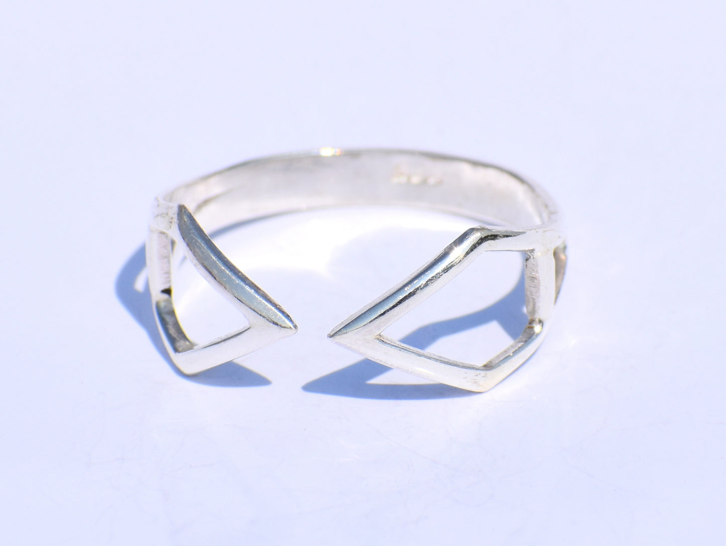 Silver Adjustable Ring, 925 Sterling Silver Ring, Handmade Ring, Geometric Ring, Boho Silver Ring, Unisex Ring, Gift For Her, Valentine Gift