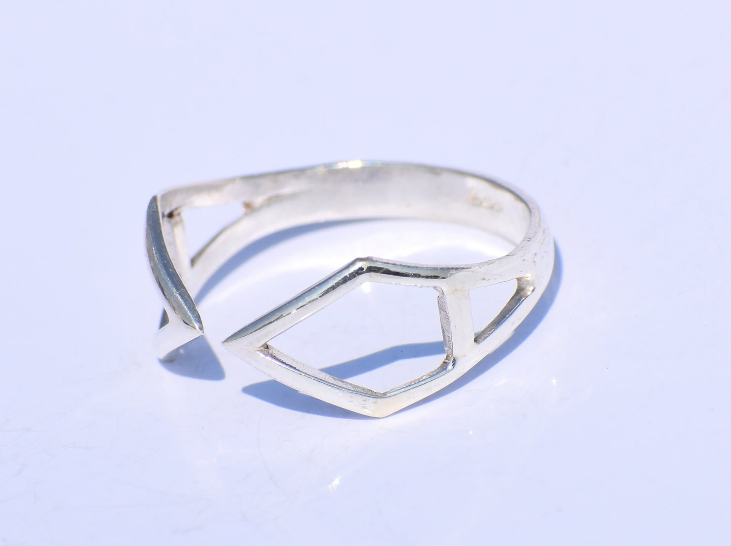 Silver Adjustable Ring, 925 Sterling Silver Ring, Handmade Ring, Geometric Ring, Boho Silver Ring, Unisex Ring, Gift For Her, Valentine Gift