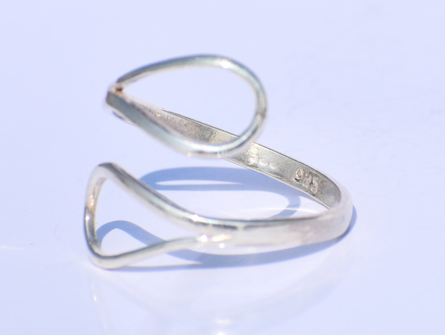 Silver Adjustable Ring, 925 Sterling Silver Ring, Handmade Ring, Hollow Ring, Silver Boho Ring, Silver Thin Ring, Open Silver Ring, Gift Her