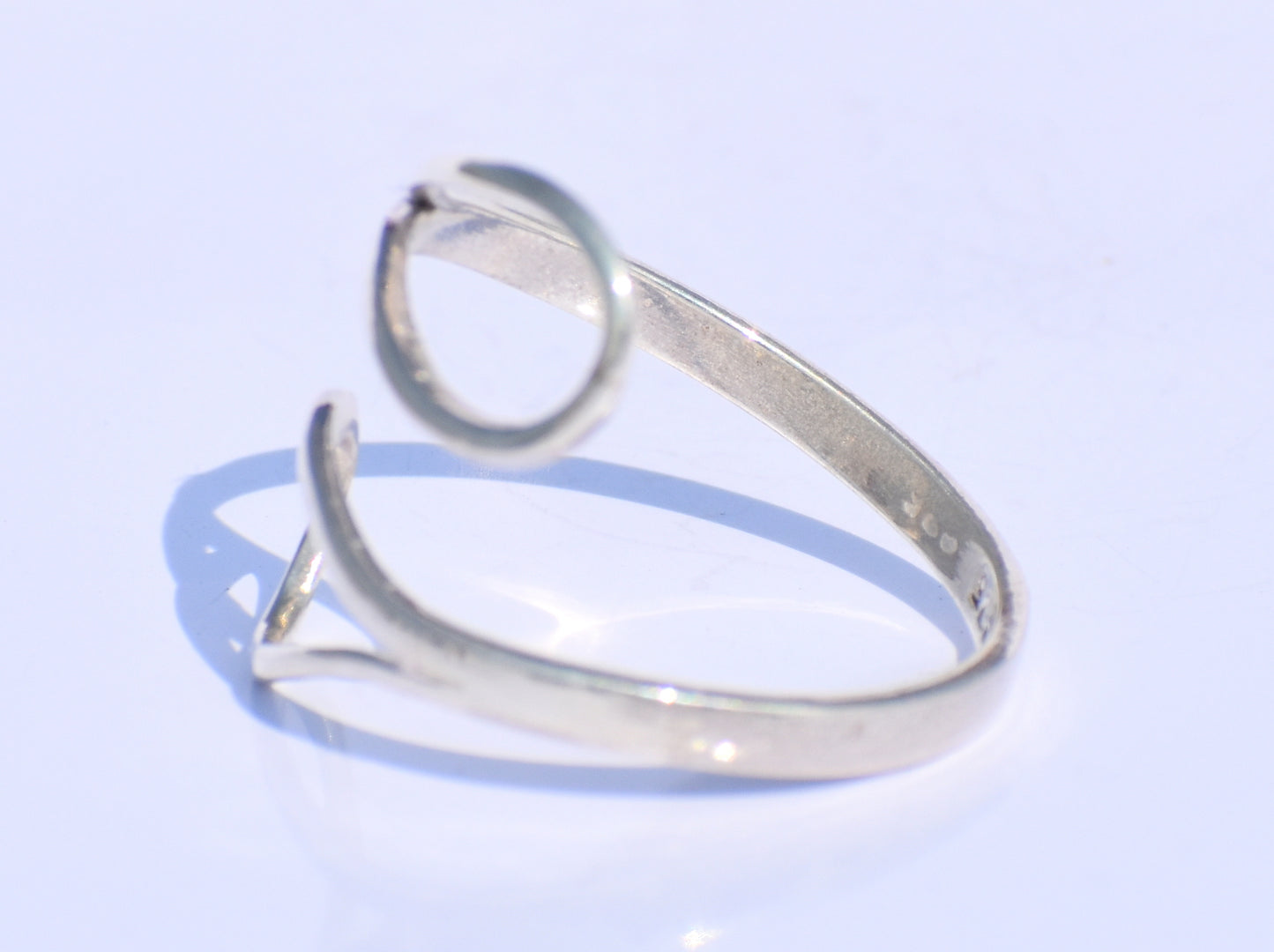 Silver Adjustable Ring, 925 Sterling Silver Ring, Handmade Ring, Hollow Ring, Silver Boho Ring, Silver Thin Ring, Open Silver Ring, Gift Her