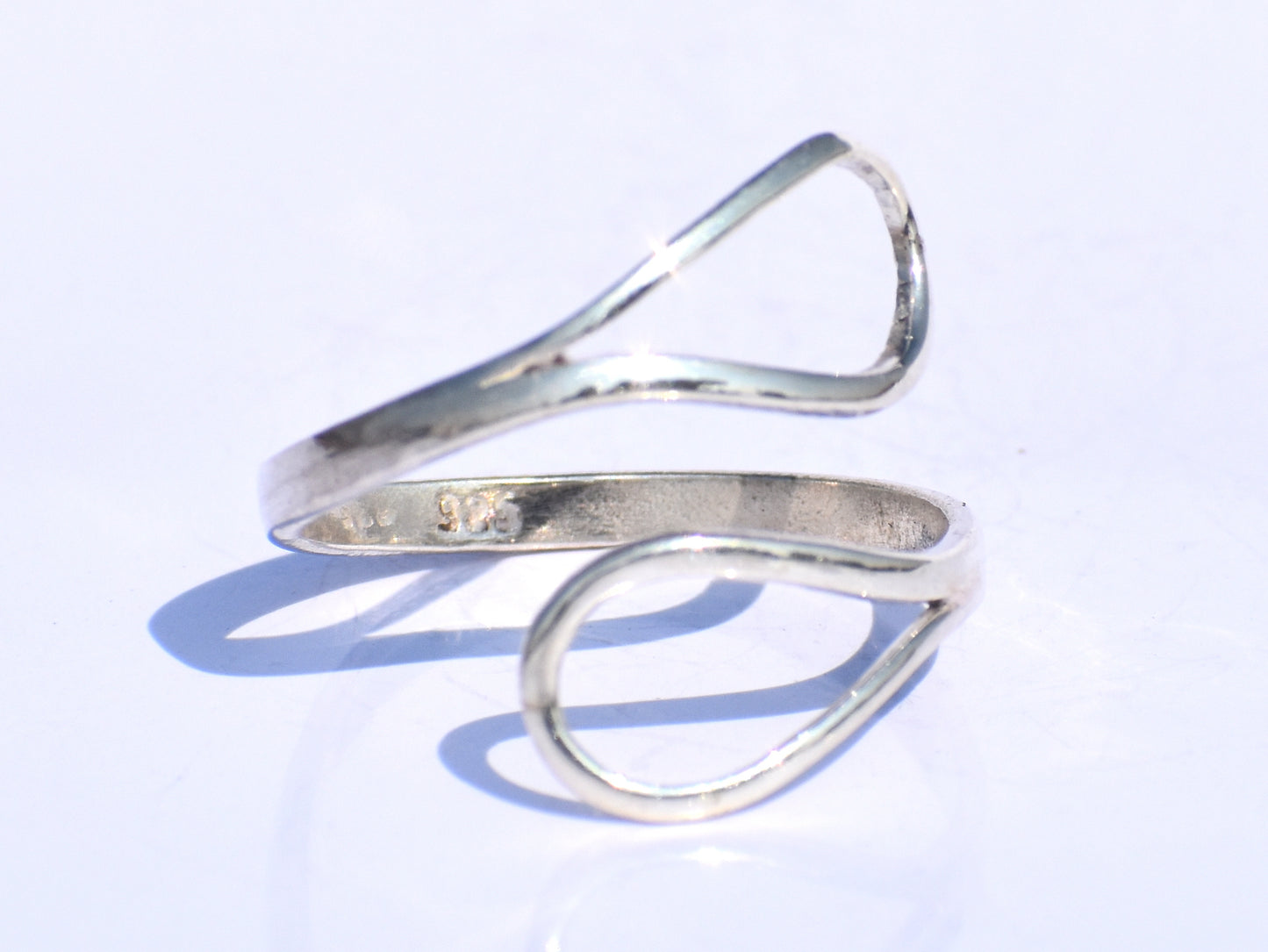 Silver Adjustable Ring, 925 Sterling Silver Ring, Handmade Ring, Hollow Ring, Silver Boho Ring, Silver Thin Ring, Open Silver Ring, Gift Her