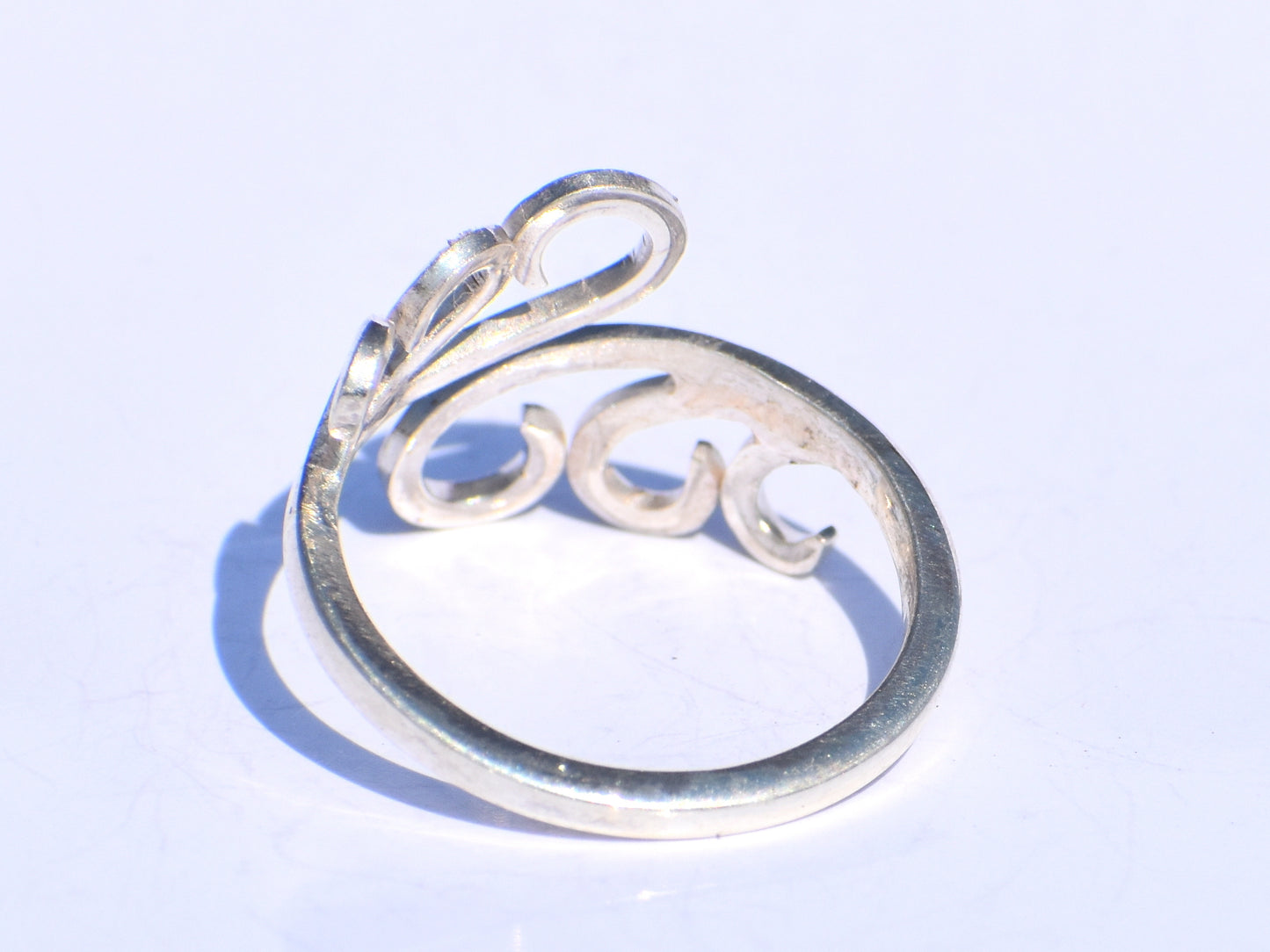 Spiral Ring, Handmade Ring, 925 Sterling Silver Ring, Minimalist Ring, Silver Adjustable Ring, Wire Wrap Ring, Silver Fine Ring, Women Ring