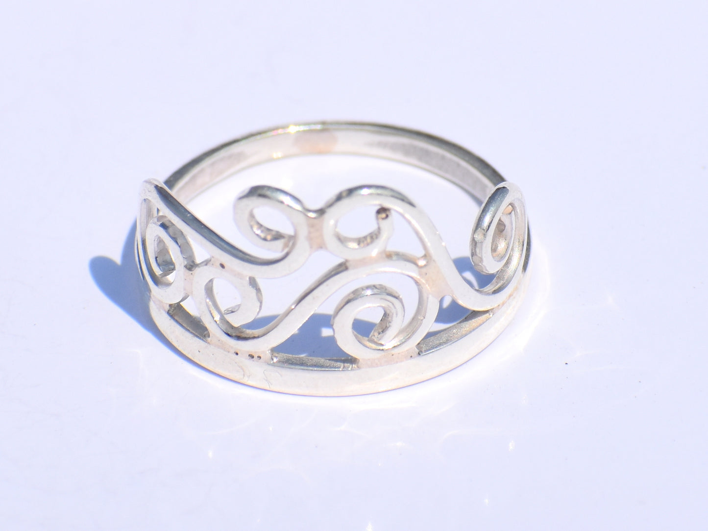 Spiral Ring, Silver Coil Ring, Silver Swing Ring, Handmade Ring, 925 Silver Ring, Silver Dainty Ring, Silver Anniversary Gift, Stacking Ring