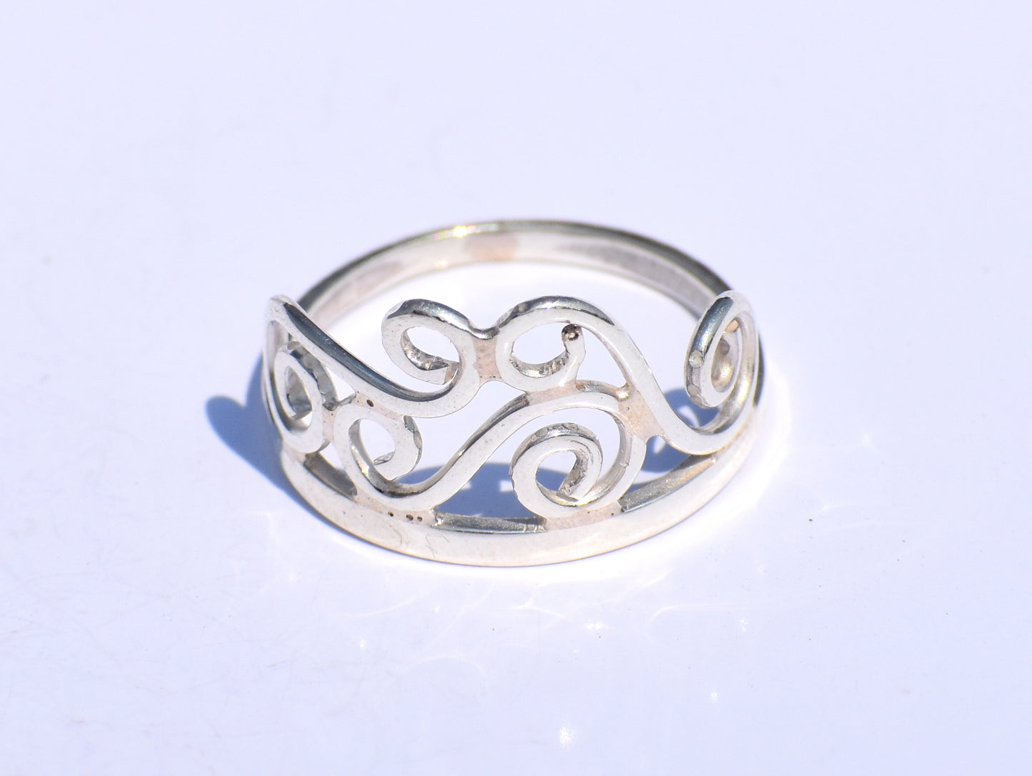 Spiral Ring, Silver Coil Ring, Silver Swing Ring, Handmade Ring, 925 Silver Ring, Silver Dainty Ring, Silver Anniversary Gift, Stacking Ring