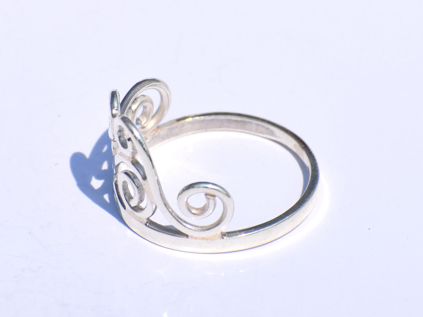 Spiral Ring, Silver Coil Ring, Silver Swing Ring, Handmade Ring, 925 Silver Ring, Silver Dainty Ring, Silver Anniversary Gift, Stacking Ring