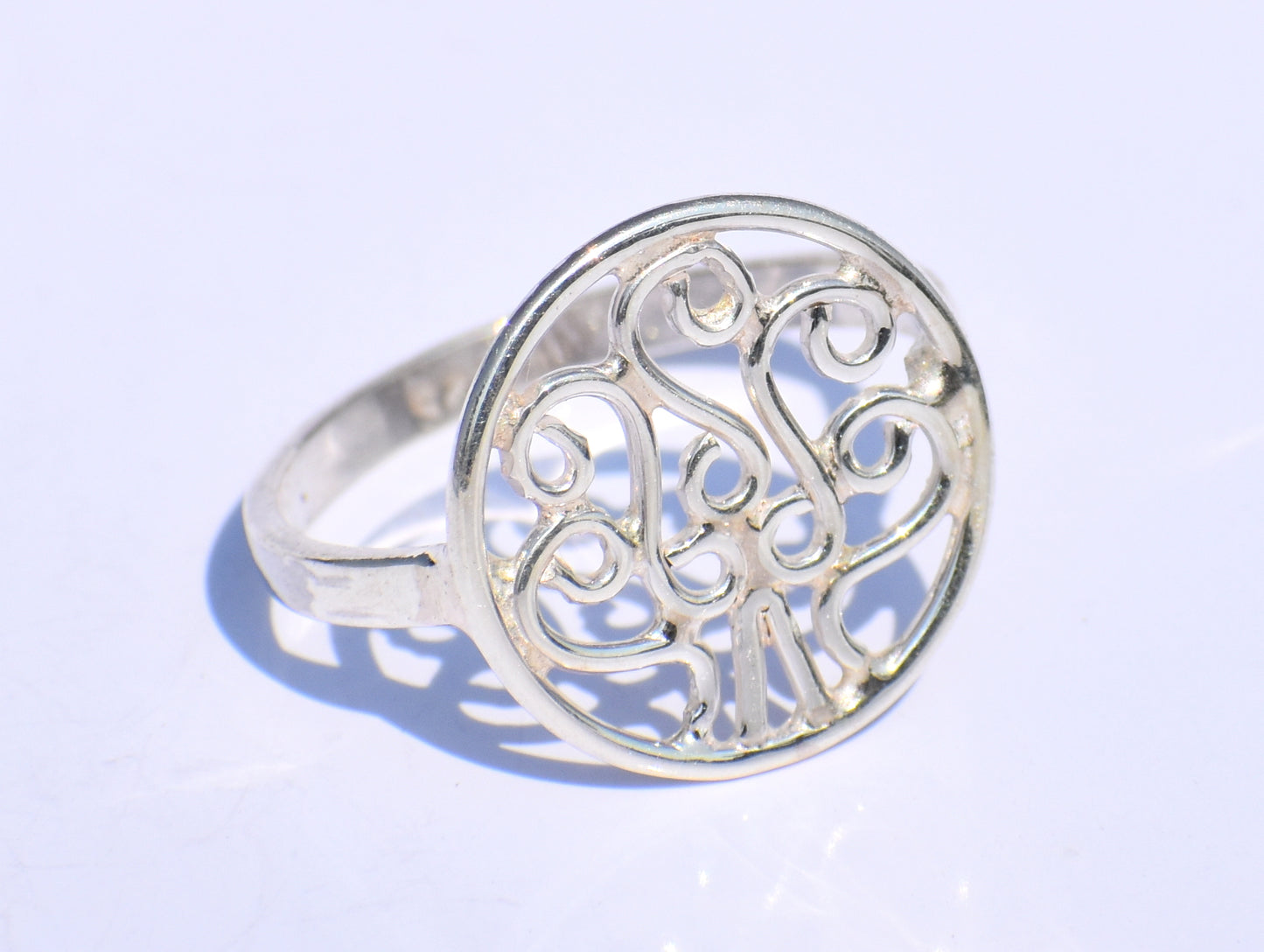 Spiral Ring, Silver Handcrafted Ring, 925 Sterling Silver Ring, Silver Tree Ring, Silver Dainty Ring, Silver Thin Ring, Silver Promise Ring