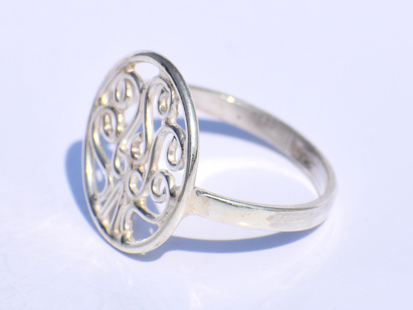 Spiral Ring, Silver Handcrafted Ring, 925 Sterling Silver Ring, Silver Tree Ring, Silver Dainty Ring, Silver Thin Ring, Silver Promise Ring