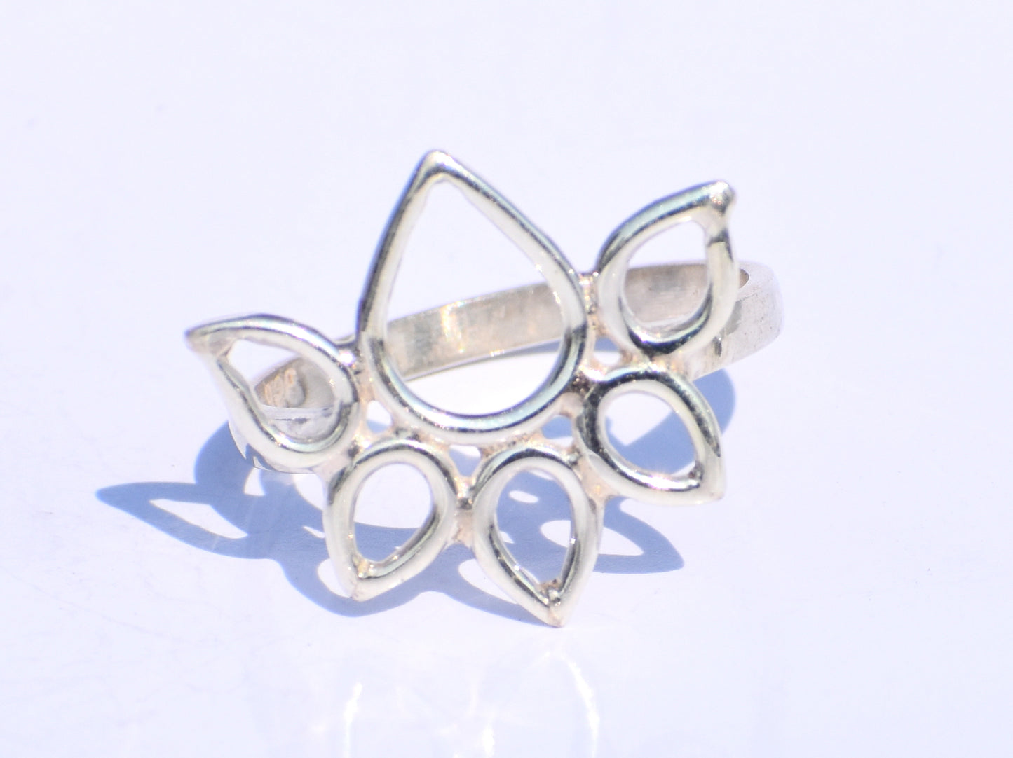Silver Lotus Ring, Handmade Ring, 925 Sterling Silver Ring, Silver Flower Ring, Women Fashion Ring, Wedding Gift, Anniversary gift For Women