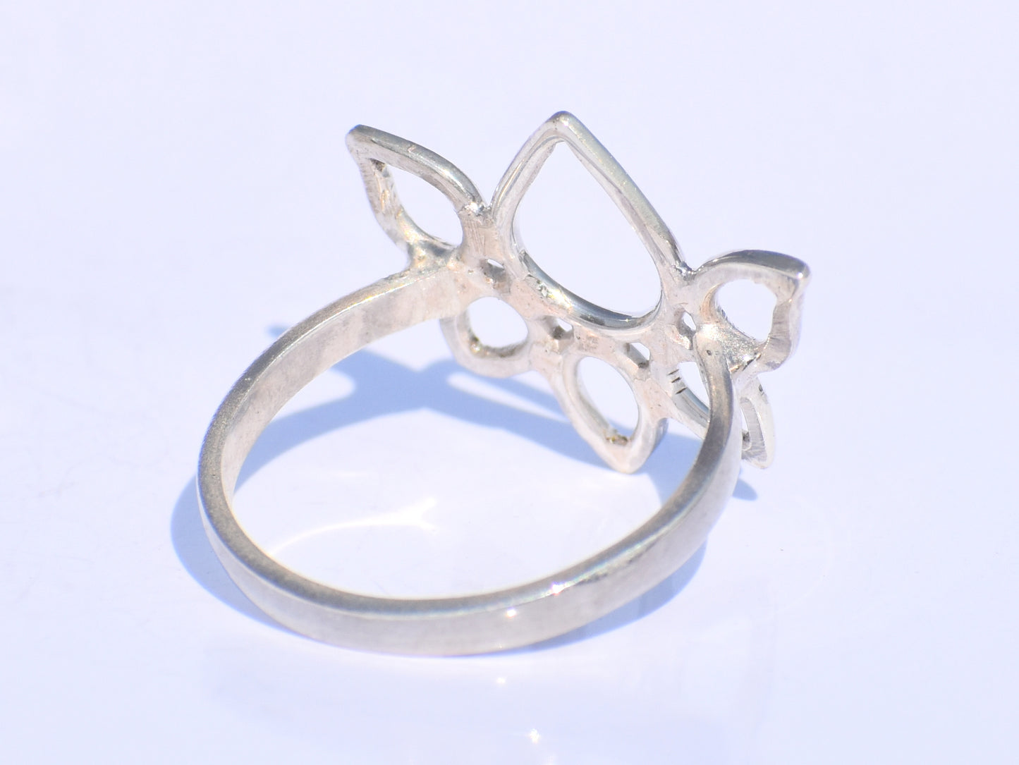 Silver Lotus Ring, Handmade Ring, 925 Sterling Silver Ring, Silver Flower Ring, Women Fashion Ring, Wedding Gift, Anniversary gift For Women