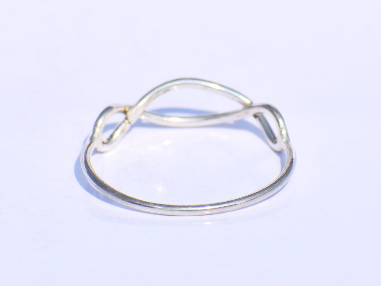 Silver Infinity Ring, Silver Hollow Ring, Handmade Ring, 925 Sterling Silver Ring, Stacking Ring, Bohemian Jewelry, Unisex Jewelry, Gift Her