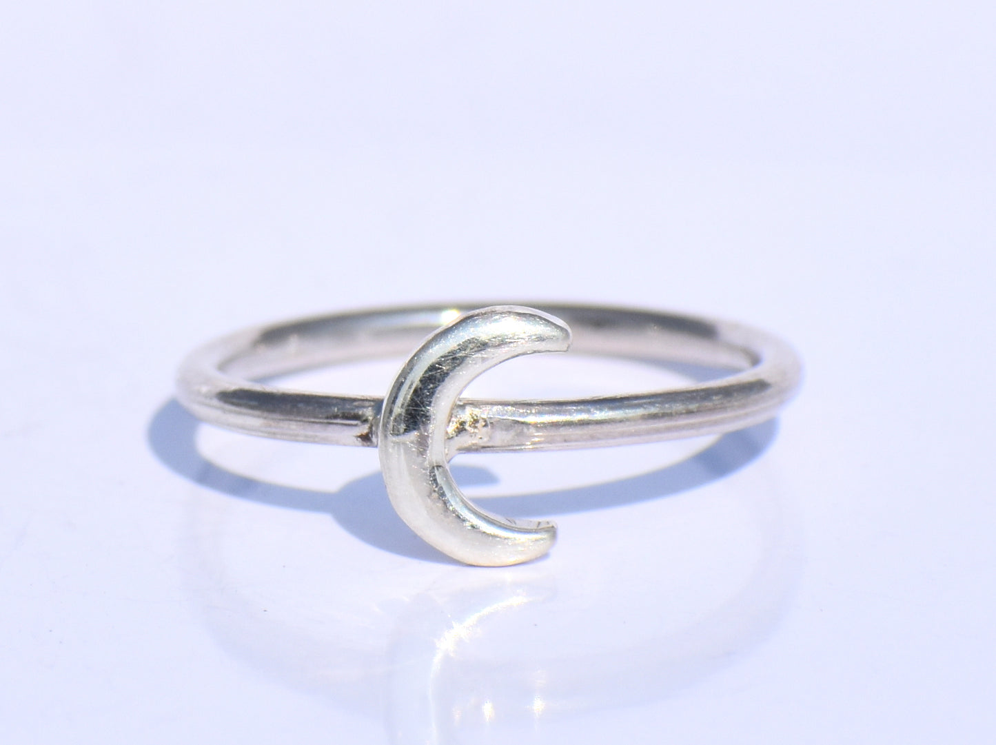Crescent Moon Ring, 925 Sterling Silver Ring, Minimalist Ring, Silver Moon Ring, Handmade Ring, Unisex Jewelry, Promise Ring, Gift For Women