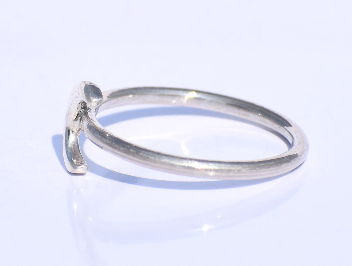 Crescent Moon Ring, 925 Sterling Silver Ring, Minimalist Ring, Silver Moon Ring, Handmade Ring, Unisex Jewelry, Promise Ring, Gift For Women