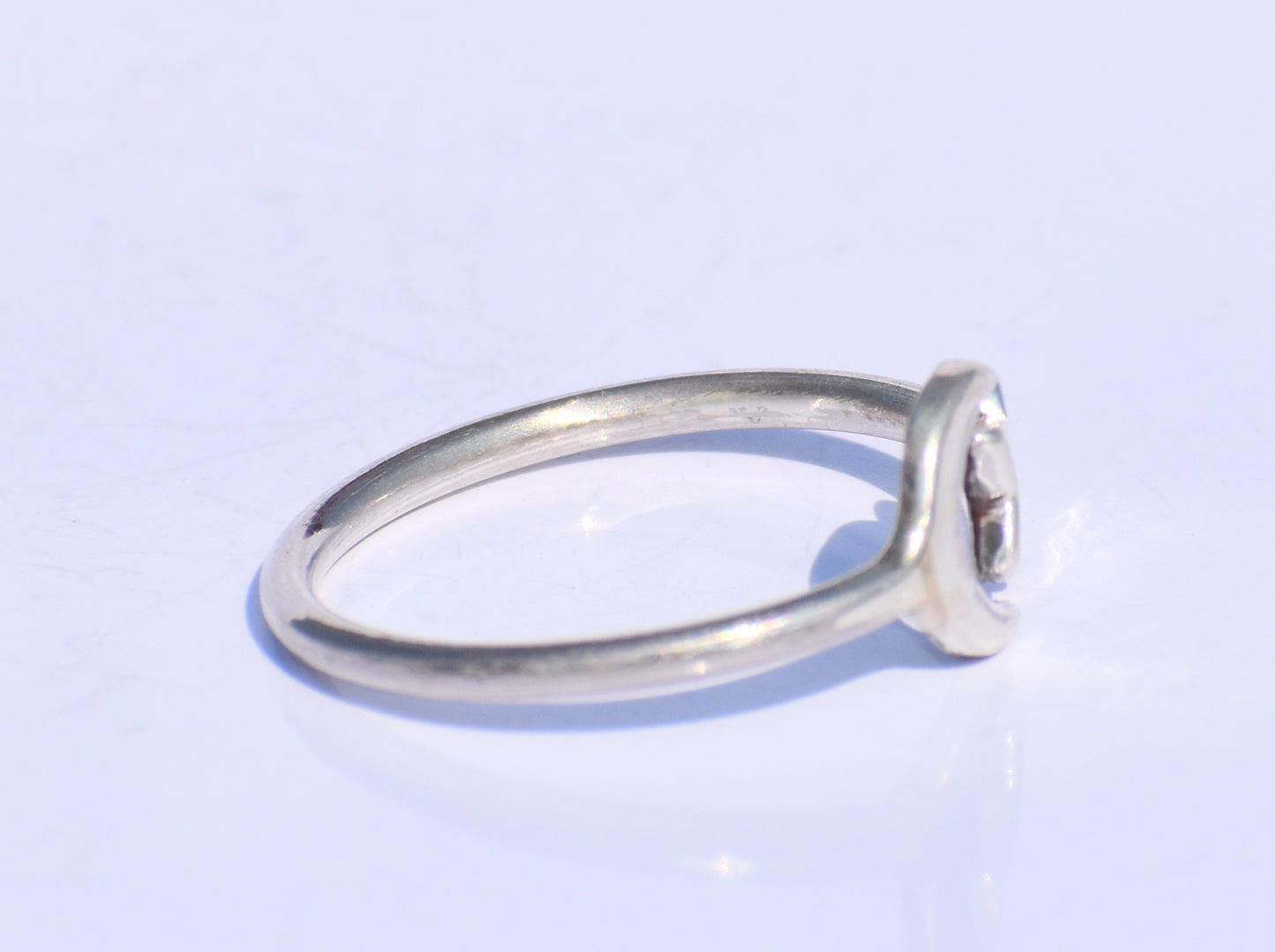 Silver Star Ring, Silver Crescent Ring, 925 Silver Ring, Handmade Ring, Adjustable Ring, Silver Dainty Ring, Bohemian Ring, Stacking Jewelry